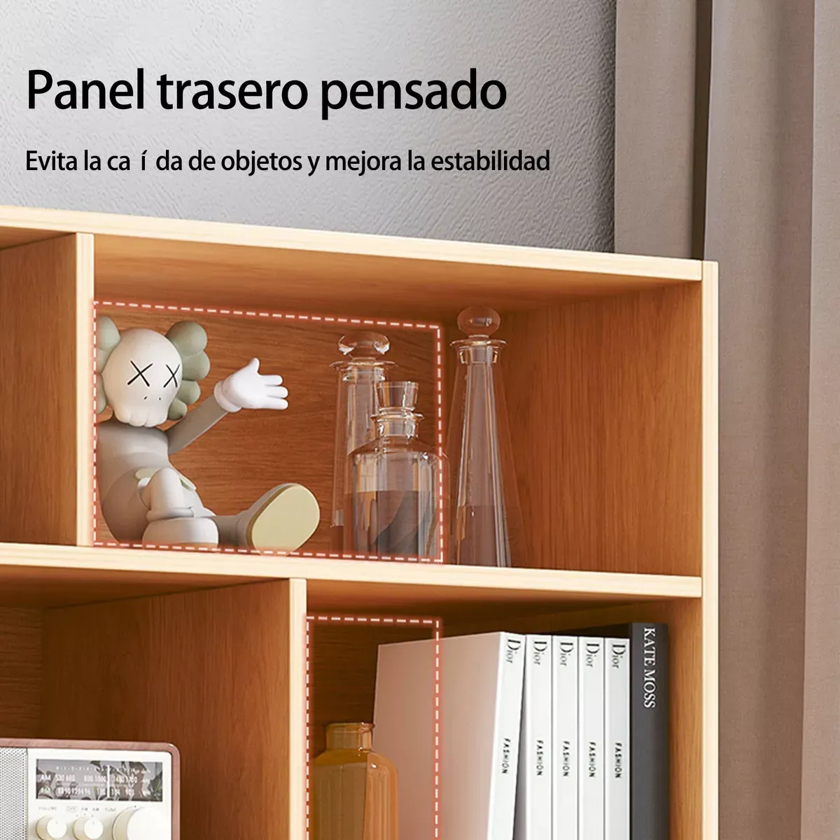Librero - Estante- Diseño Minimalista With 3 Drawers 2 Door
