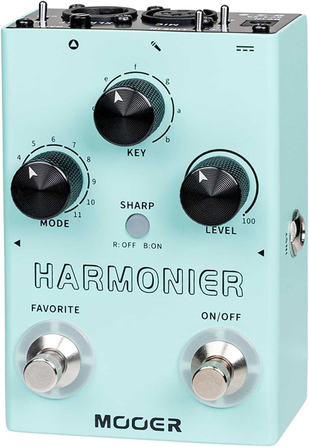 MOOER Harmonier - Procesador de efectos vocales para guitarra, pedal vocal, micrófono para grabación de transmisión en vivo (MVP2)