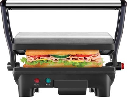Chefman Parrilla Panini Prensa y Gourmet Sándwich de Hacer, 4 Rebanadas