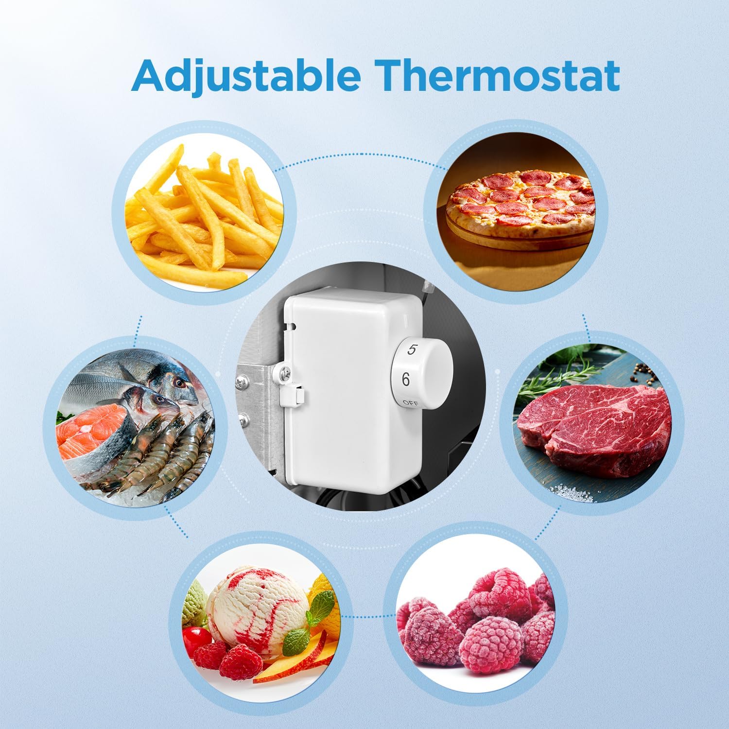 Midea WHS-109FW1 Refrigerador vertical, 3.0 pies cúbicos, blanco-----Abridor de botellas