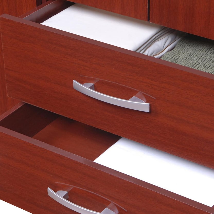 Closet Caoba 6 puertas 2 cajones