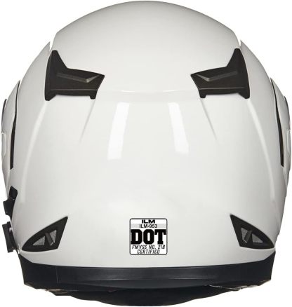 ILM - Casco de Motocicleta Modular Integrado con Bluetooth, con protección Solar para Mp3, Modelo 953/953 Pro！