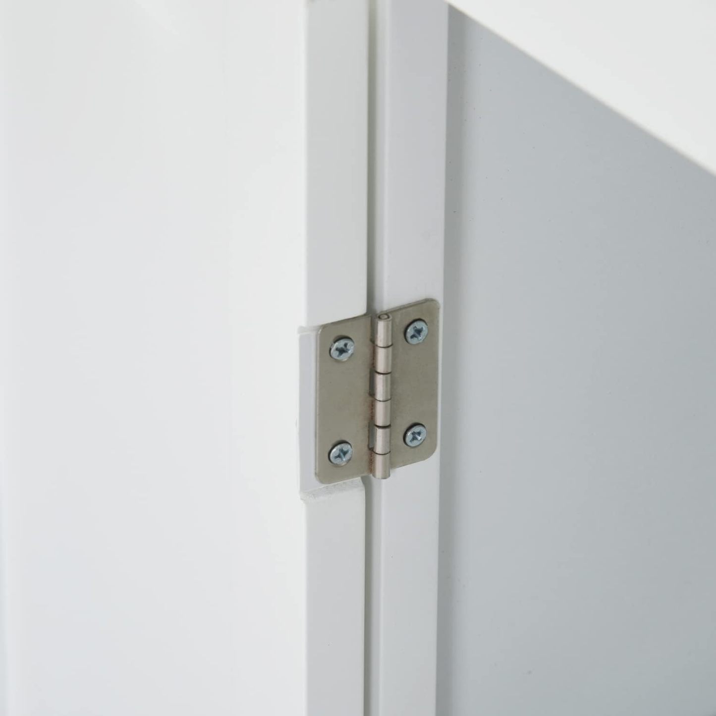 Gabinete de Almacenamiento para Piso de Baño con Puerta Doble, Estante Ajustable, para Baño, Sala de Estar, Cocina, Estilo Nórdico Escandinavo, Fácil Montaje