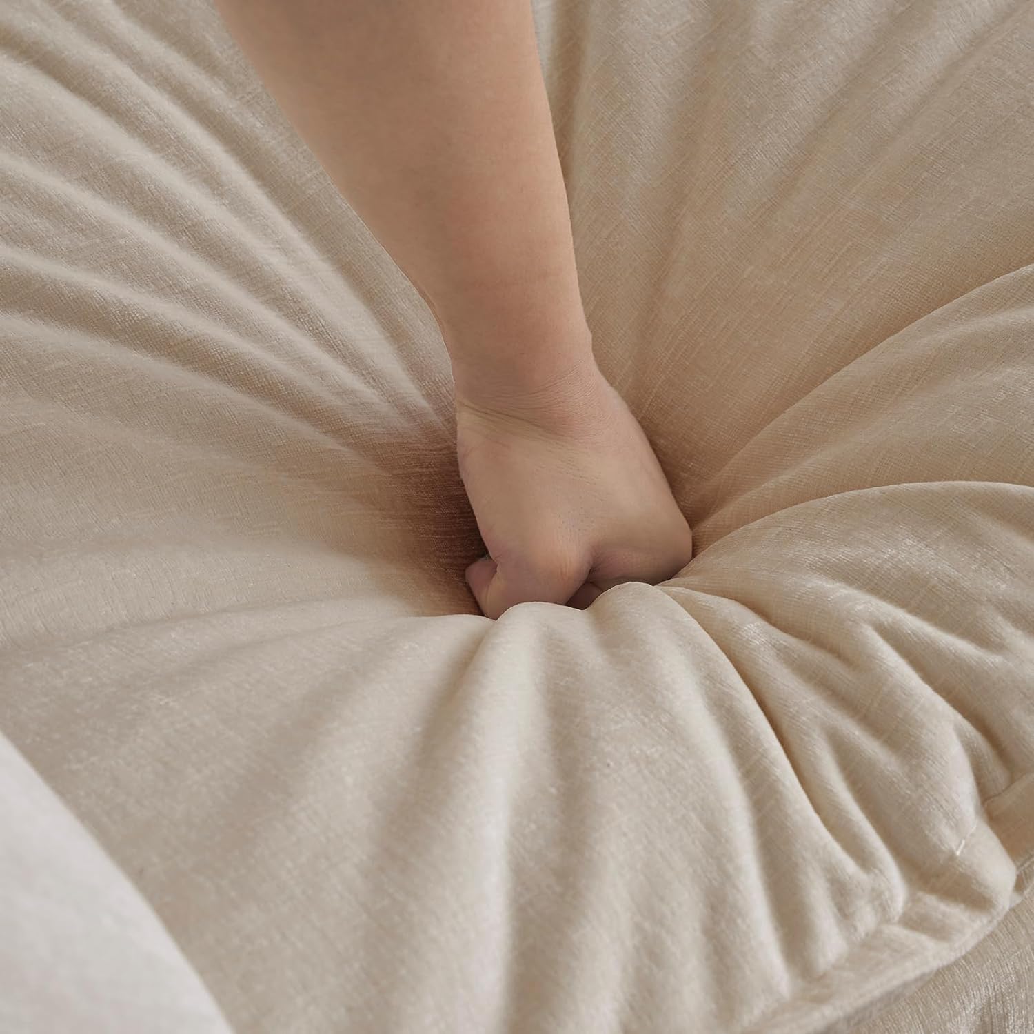 Neylory - Sofá de dos plazas con 2 almohadas para sala de estar, recámara, departamento, 2 plazas de felpilla para asiento profundo