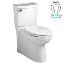Miseno Bella Two-Piece High Efficiency Toilet with Elongated Chair Height Skirted Bowl - Includes Soft Close Seat and Wax Ring Kit