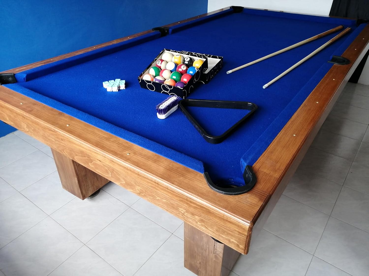 Mesa de Billar con Cubierta para Comedor Hecha a Mano en México Mesas Profesionales (Rojo)