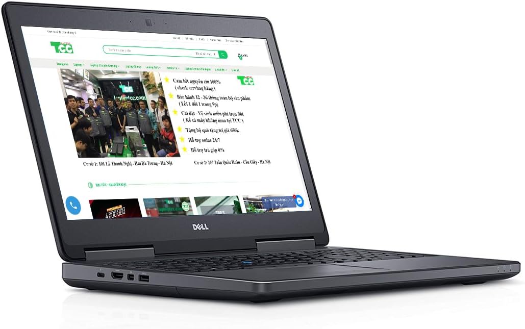 Dell Precision 7510 portátil de 15,6 pulgadas, Core de 2,7GHz, RAM de 16 GB, SSD de 512 GB, Windows 10 Pro 64bit, cámara web (Reacondicionado)