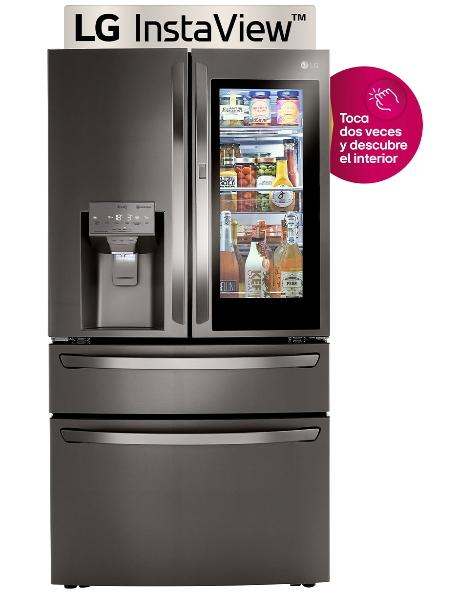 Refrigerador French door LG InstaView 30 pies cúbicos Tecnología inverter y Tecnología no frost LM85SXD