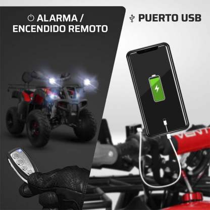 Motocicleta Vento Reptile Trek 200 Rojo 2025 Cuatrimoto