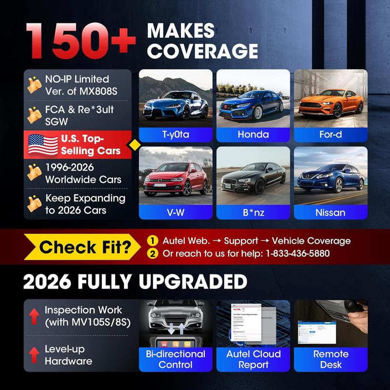 Escáner de diagnóstico automotriz bidireccional para todos los sistemas, con más de 28 funciones de servicio y prueba activa.