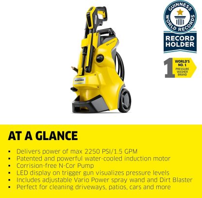 Kärcher K 2 Power Control MAX 2000 PSI Lavadora a presión eléctrica con 2 Varillas de pulverización y Manguera de 26 pies, 1.45 GPM