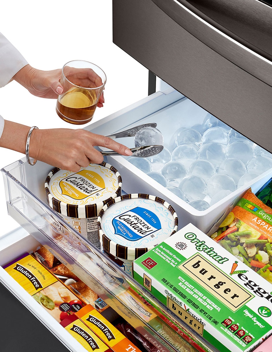 Refrigerador French door LG InstaView 30 pies cúbicos Tecnología inverter y Tecnología no frost LM85SXD