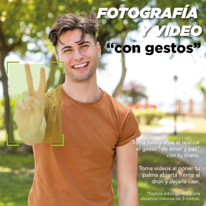 Binden - Drone Profesional B19 EIS, Cámara 2K, Sensor de Flujo Óptico, GPS, Barómetro, Quadcopter con Control Remoto, Funciones Inteligentes, 21 minutos de Vuelo - Gris Claro