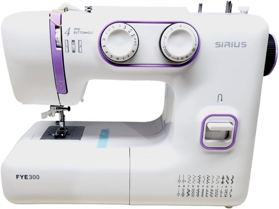 maquina de coser casera portatil hasta 24 puntadas (GREY GOLDEN)