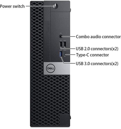 Dell OptiPlex 7050 SFF Computadora de computadora con Monitor Full HD de 24 Pulgadas, Juego de PC de 6ª generación Quad Core i7-6700, 16 GB de RAM, 512 GB SSD, Teclado y Mouse, WiFi, Windows 10 Pro