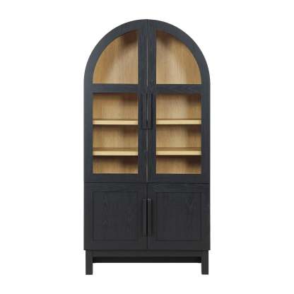 Gabinete de cocina Juliet de arco redondeado, negro intenso, de Better Homes & Gardens