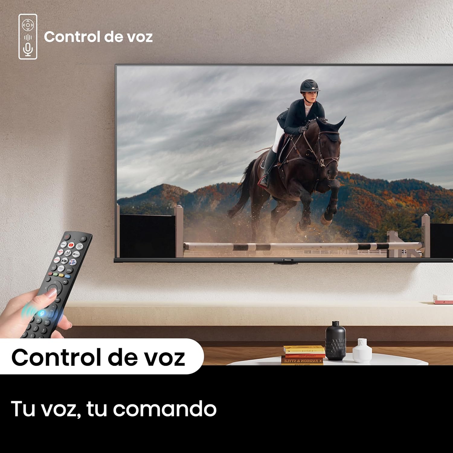 Hisense Pantalla QLED de 43" 43QD6N Google TV Works with Alexa 2024