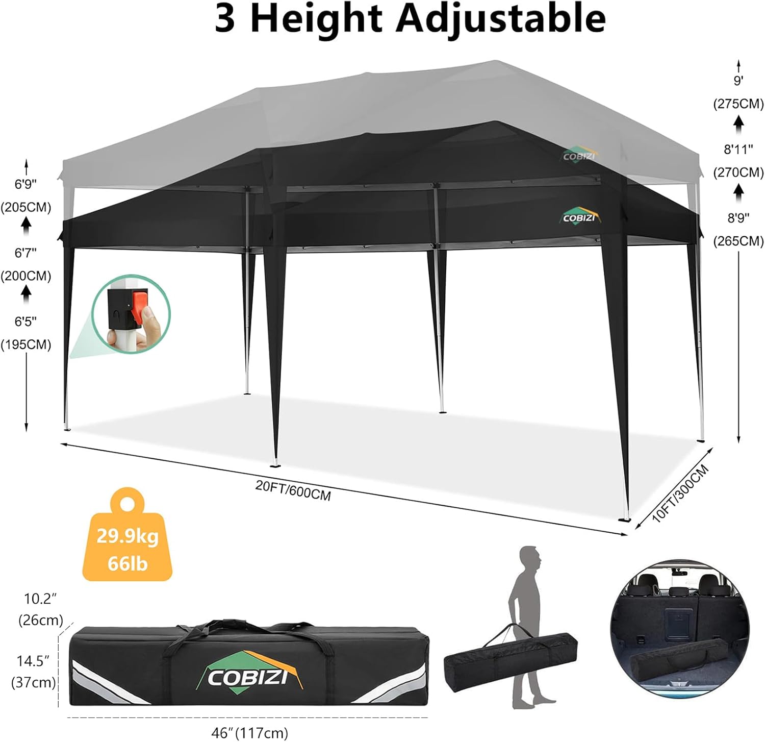 Tienda de campaña desplegable para Exteriores