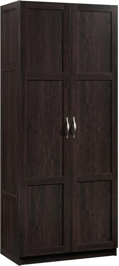 Sauder - Armarios de Almacenamiento Diversos para despensa, Longitud: 75,2 cm x Ancho: 40,9 cm x Alto: 180,6 cm, Acabado de Roble Highland
