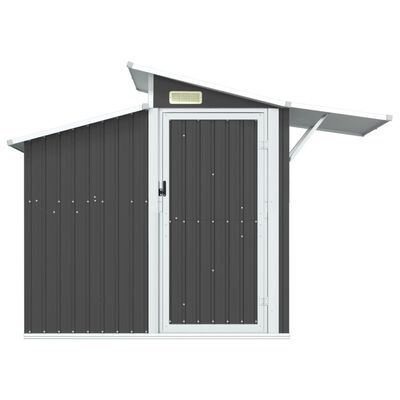 Cobertizo de jardín verde 270x130x208,5 cm acero galvanizado