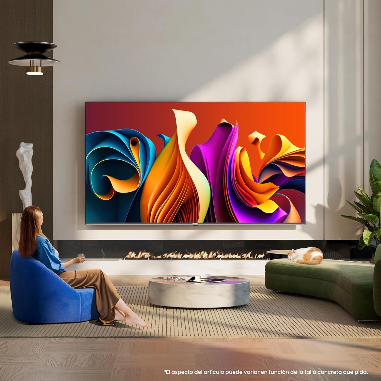 Hisense Television QD6QFM (Modelo 2025) Pantalla 43 Pulgadas,QLED Smart Fire TV UHD 4K,Control Remoto por Voz con Alexa,Escalado AI a 4K,Dolby Vision Atmos, Modo de Juego Plus