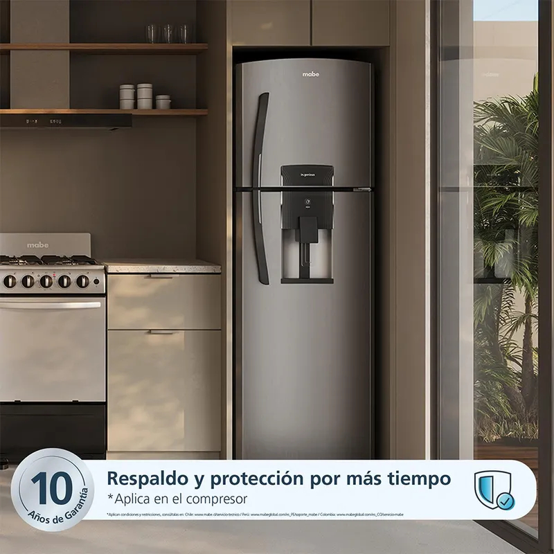 Refrigerador No Frost 313 Ltrs Brutos Platinum Mabe RMA313FXCT