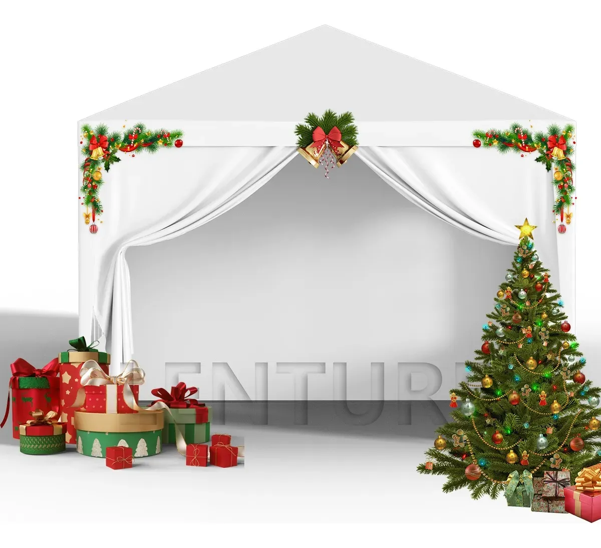 Carpa Toldo Reforzado Impermeable Jardin Lona Blanco 3 X 6