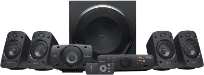 Logitech Z906 5.1 Sistema de Audio con Sonido Envolvente THX, Certificado Dolby&DTS, 500 W RMS, Multi-Dispositivos, Entradas Audio Múltiples, PC/PS4/Xbox/TV/Móvil/Tablet - Negra