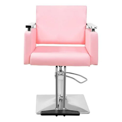 Sillon Silla Barberia Estetica Cuadrada 360° Moderna Color Rosa Tipo de respaldo Fijo Nanofort
