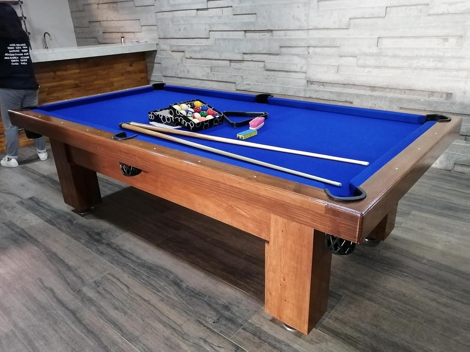 Mesa de Billar con Cubierta para Comedor Hecha a Mano en México Mesas Profesionales (Rojo)