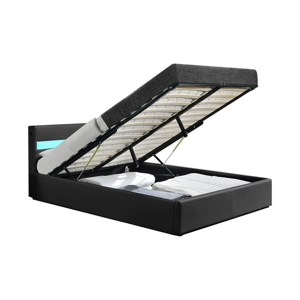 Base King Size Led Almacenamiento Y Bluetooth Bossa Galaxy
