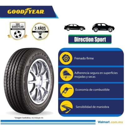 Llanta Goodyear 185 60 Rin15" Direction Sport 2 88H XL
