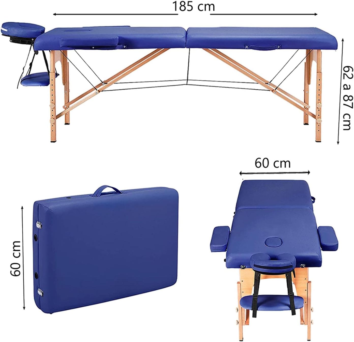 X-PROSS Cama Profesional para Tatuajes Plegable, Cómoda Y Resistente Cama para Masajes Profesional De SPA