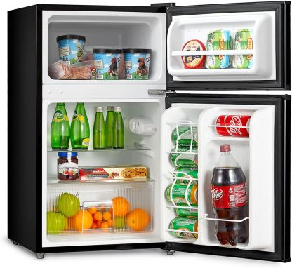 Midea WHD-113FSS1 Refrigerador compacto, 3.1 pies cúbicos, acero inoxidable