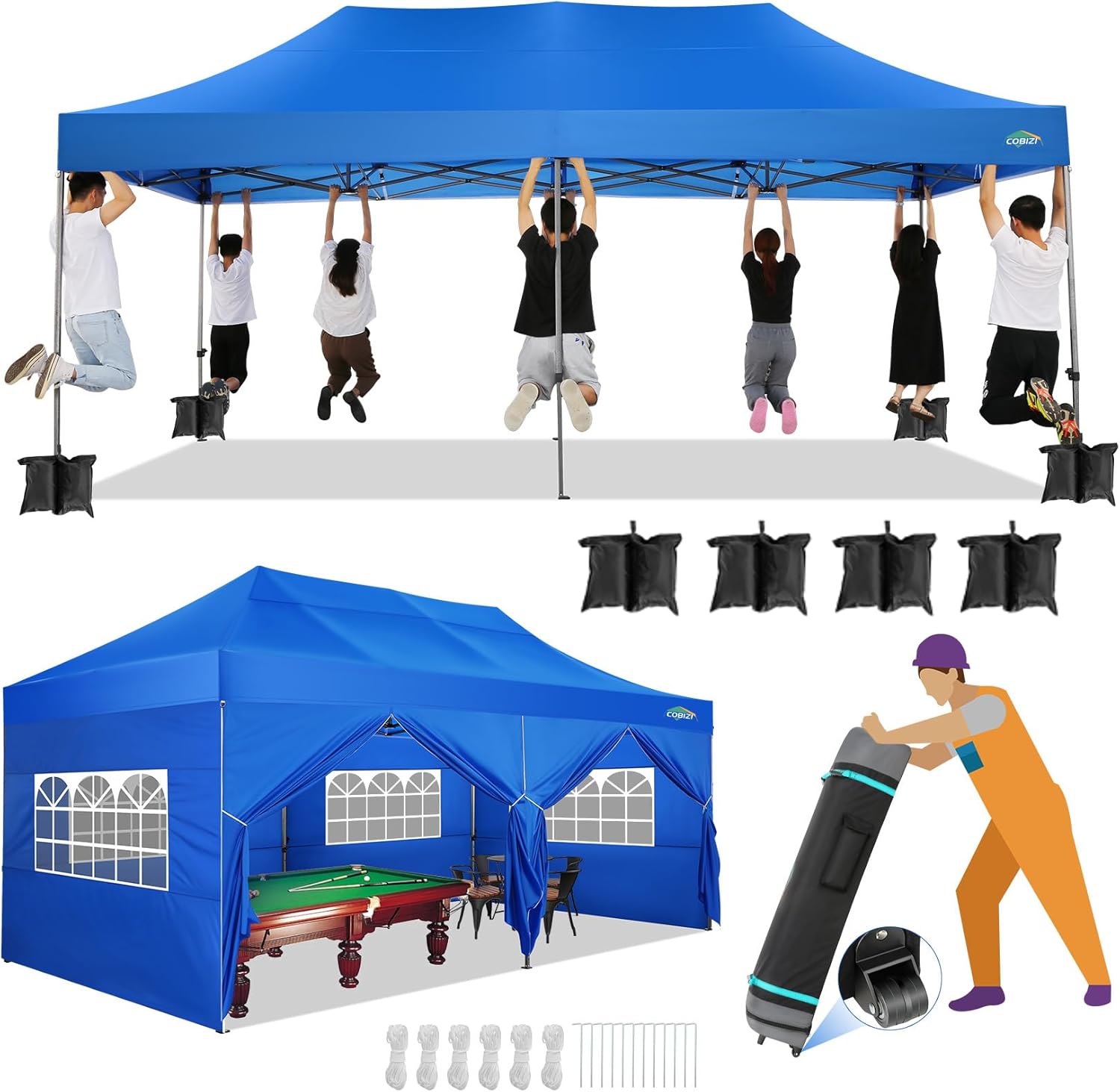 Tienda de campaña desplegable para Exteriores