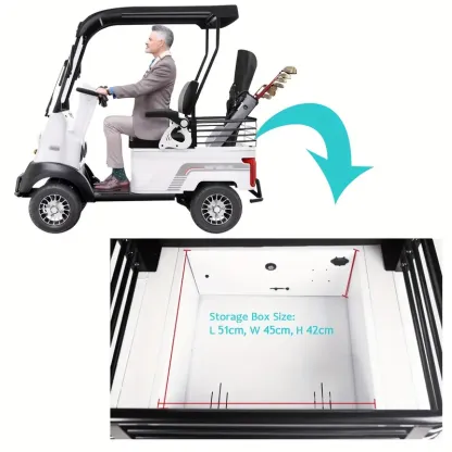 Scooter de movilidad de 4 ruedas para adultos, 50 millas de alcance, 18 mph, faro, cesta, cargador, llave remota, scooter de movilidad compacto y resistente para viajes, adultos, ancianos