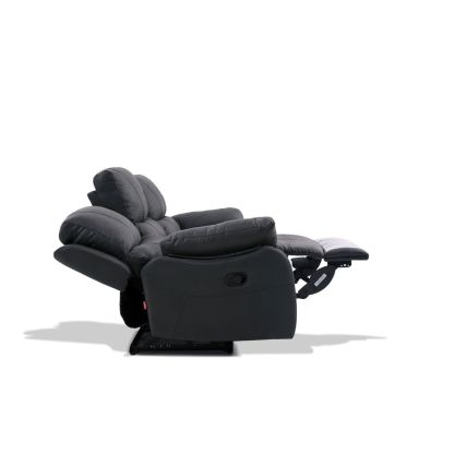 Sofá Reclinable Rosen Orson 3 Cuerpos Tela Manual Stone