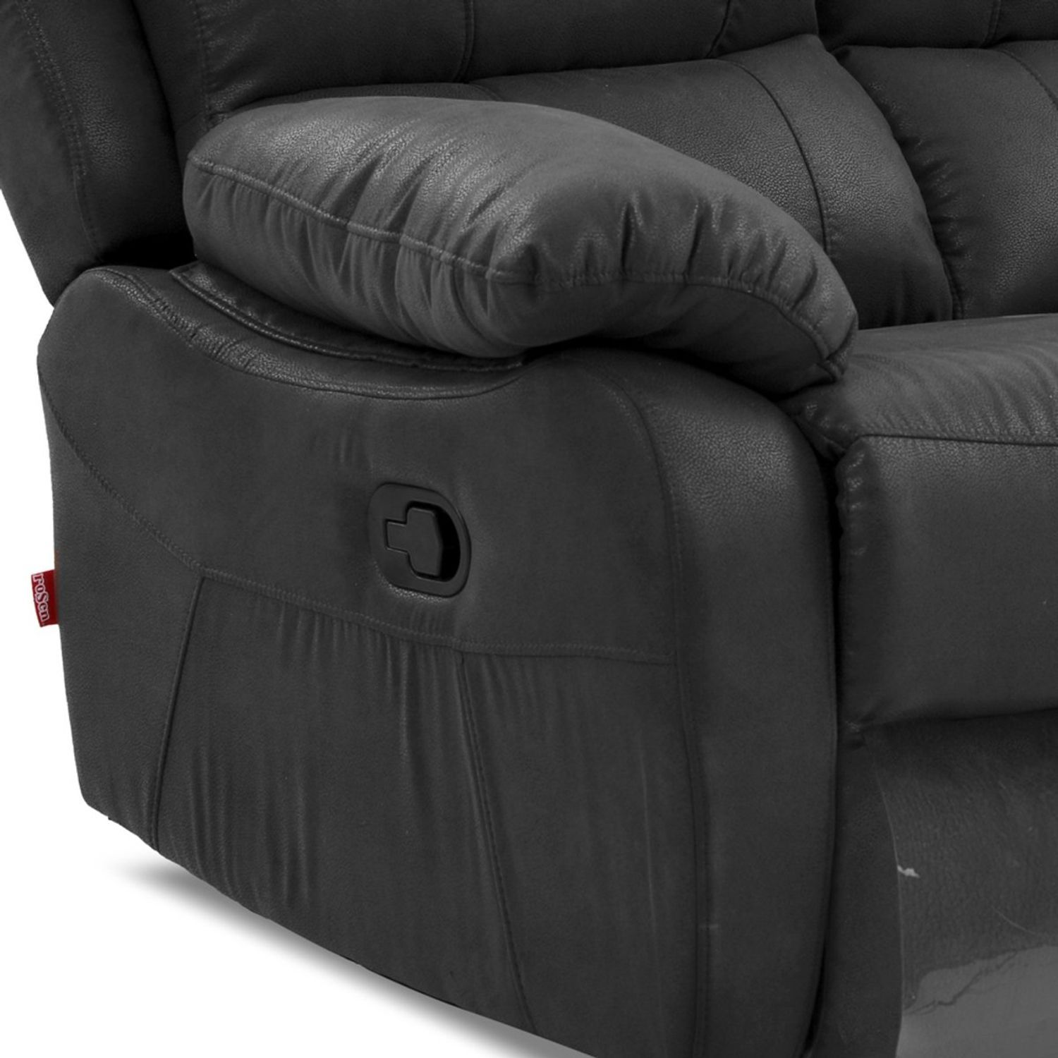Sofá Reclinable Rosen Orson 3 Cuerpos Tela Manual Stone