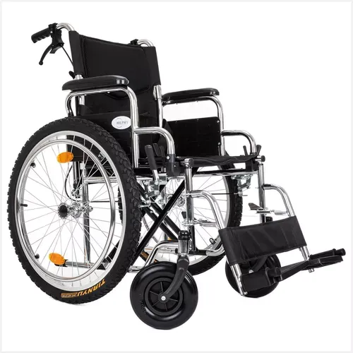 Silla De Ruedas Todo Terreno Extra Resistente Frenos De Lujo