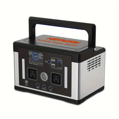Estación de energía portátil Eurler P700 700W con capacidad de 577Wh para camping al aire libre y emergencias, todo en uno. Almacenamiento de energía solar con batería LiFePO4. Salida de CA 120V 60Hz 700W.