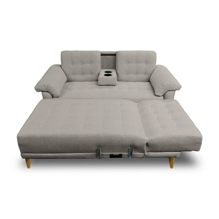 Sala Modular Reversible De Lino Gris ClaroModelo Brunello