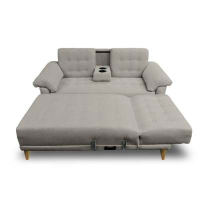 Sala Modular Reversible De Lino Gris ClaroModelo Brunello