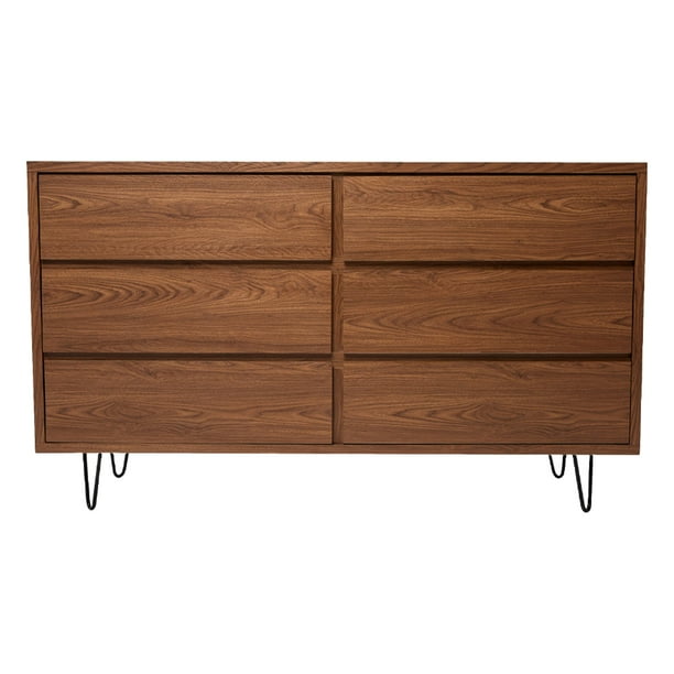 Cajonera 6 Cajones Java Nogal - Kessa Muebles