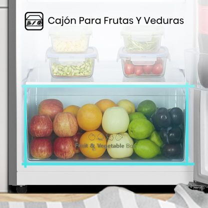 Refrigerador Top Mount Hisense 9 Pies Cúbicos Tecnología No Frost RT90N6WKX2