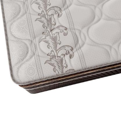 Cama Baúl Pareja Colchón Muelles Flora Marrón / Blanco 138x188x63cm - Gazin