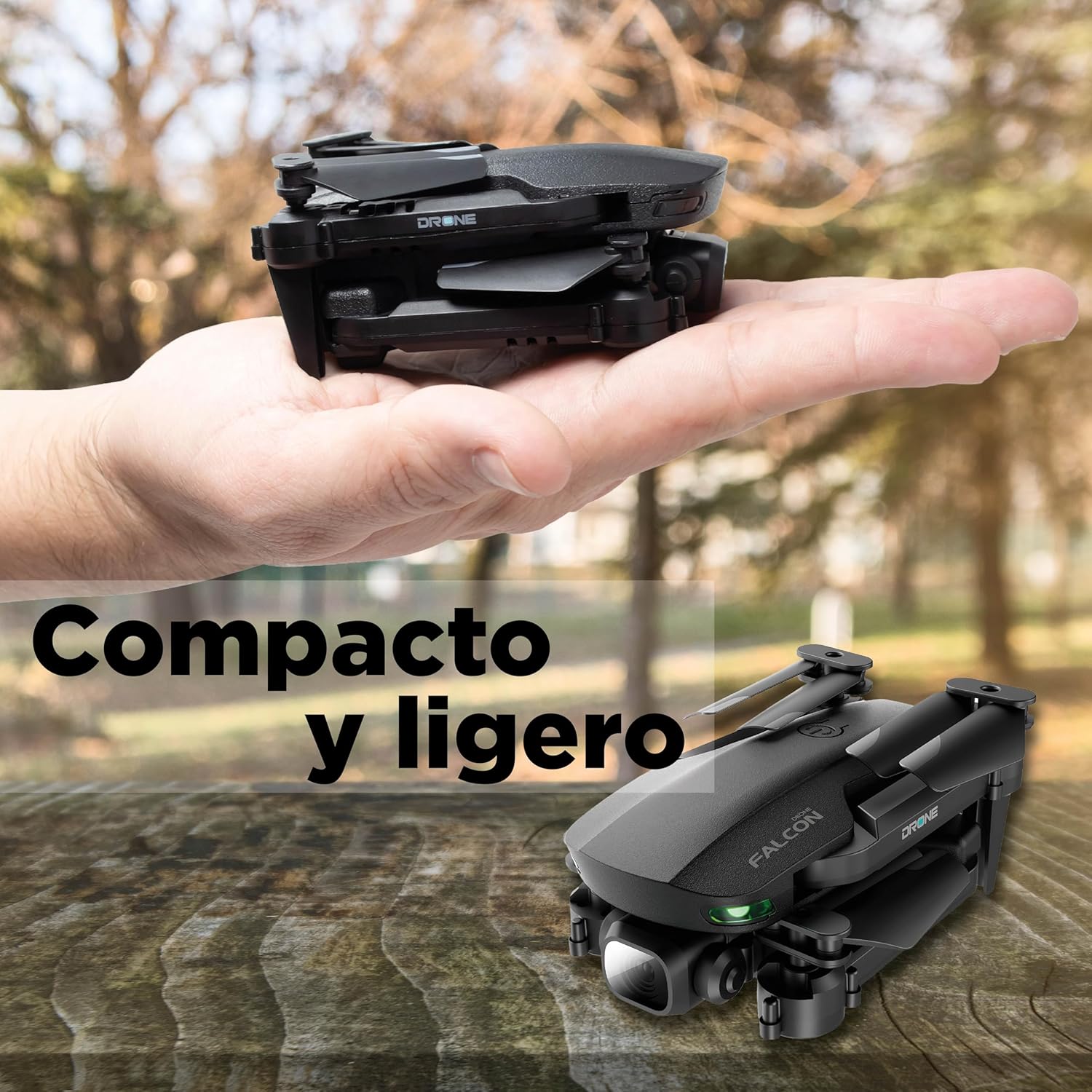 Binden - Drone Profesional B19 EIS, Cámara 2K, Sensor de Flujo Óptico, GPS, Barómetro, Quadcopter con Control Remoto, Funciones Inteligentes, 21 minutos de Vuelo - Gris Claro