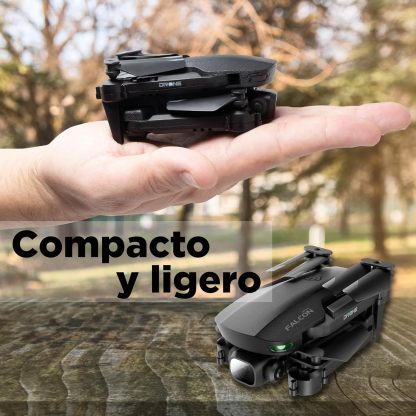 Binden - Drone Profesional B19 EIS, Cámara 2K, Sensor de Flujo Óptico, GPS, Barómetro, Quadcopter con Control Remoto, Funciones Inteligentes, 21 minutos de Vuelo - Gris Claro