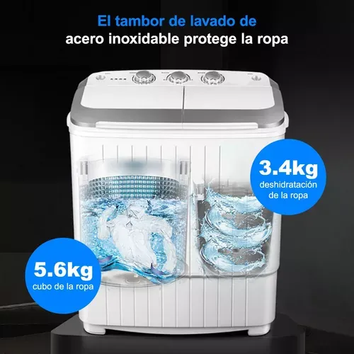 Lavadora Semiautomática 2 Tinas Blanca 9kg 110v-127v