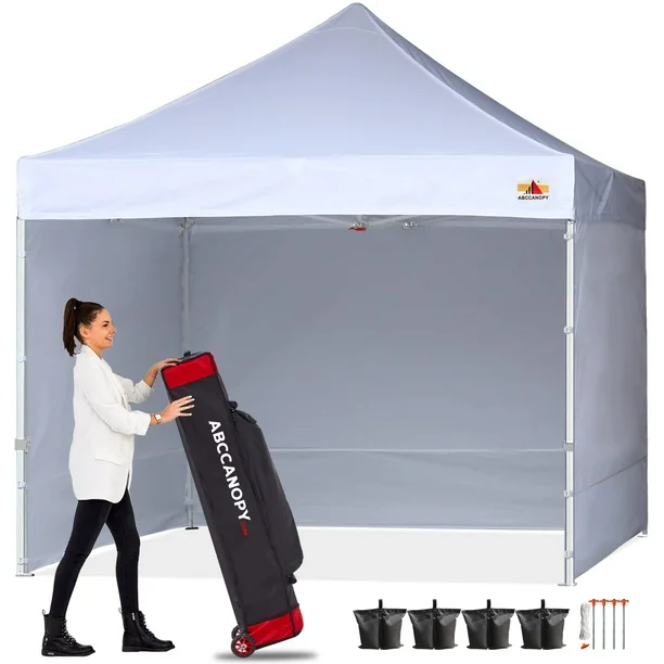 Carpa con toldo ABCCANOPY Ez Pop Up de 2,4 x 3,6 m con paredes laterales