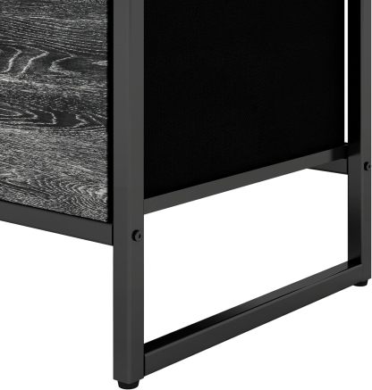 MU:4LIFE Cómoda De 5 Cajones Almacenamiento para Hogar Y Oficina, Organizador Cajonera De Estructura Metal y Cajones De Tela Lino Poliéster y Tela No Tejida (Gris Claro)
